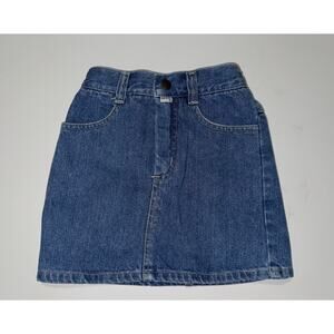 BabyGuess by George Marciano Vintage Girl's Denim Mini Skirt Size 3Y Retro 1980s